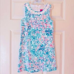 Lilly Pulitzer Mini Mila Dress in Bright Agate Green Girl’s Size 8